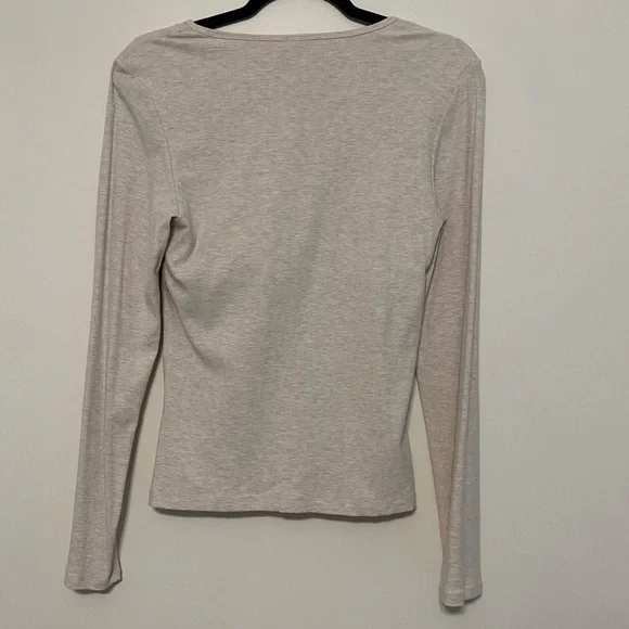 Yogalicious Heavenly Rib Kathleen Full Length Long Sleeve Top - Picture 2 of 5